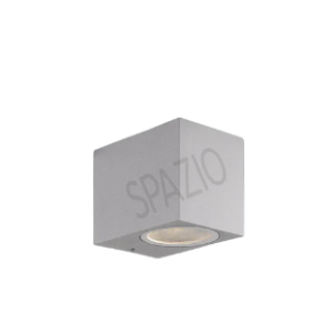 Block P Downface Wall Fitting, Grey, 10W