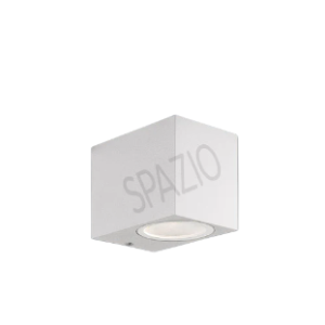 Block P Downface Wall Fitting, White, 10W
