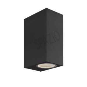 Block P Up and Down Wall Fitting, Black, 2x 10W