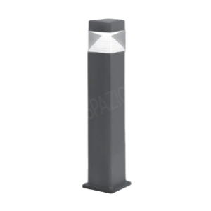 Ester Bollard with shockproof resin body, Grey, 10W