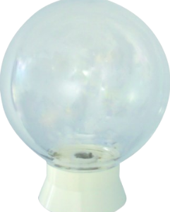 PVC Ceiling Light Fitting, Clear, 1x E27