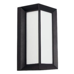 Coastal?Vertical Framed Bulkhead, Black, 20W LED