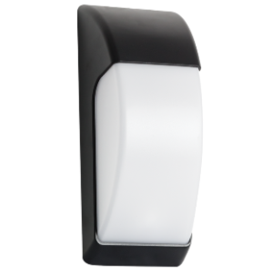 LED Bulkhead, ABS and PC with PC Cover, 1x ES ( Max. 18W LED or Energy Saver Only )