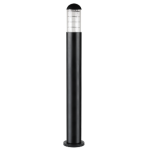Bollard with Polycarbonate Base and Clear PC Cover, 1x 11W ES (Energy Saver or LED only)