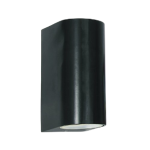 Aluminium Wall Bracket, Up and Down Facing, Black, 2x 35W GU10 (Not Included)