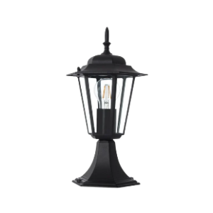 Die Cast Aluminium with Frosted Glass Bulkhead, Black, 1x 60W ES