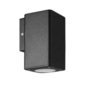 Down Facing Lantern, ABS and PC with Clear PC Cover, Black, 1x GU10 LED Max 7W (Not Included)