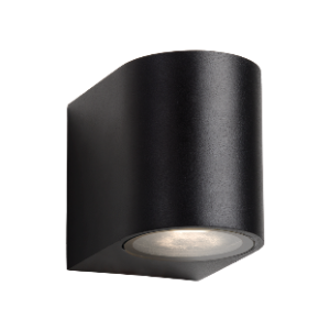 Down Facing Lantern, ABS and PC with Clear PC Cover, Black, 1x GU10 LED Max. 5W (Not Included)