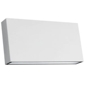 PC LED Wall Light, Up and Down Facing, White, 8W LED (Included)