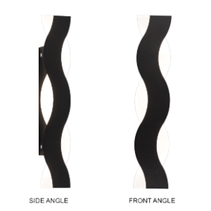 LED Wall Bracket, Black, 10W LED (Included)