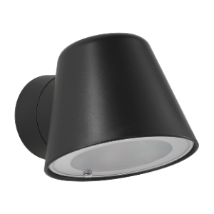 Plastic Base with Clear PC Cover Outdoor Light, Black, 1x GU10 LED Max 7W (Not Included)