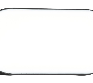 Oval Opaline- Small LED Bulkhead, Black,10W