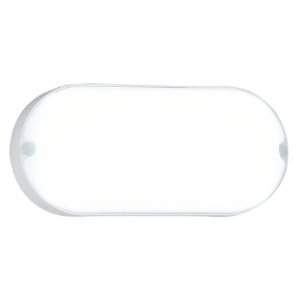 Oval Opaline- Small LED Bulkhead, White,10W