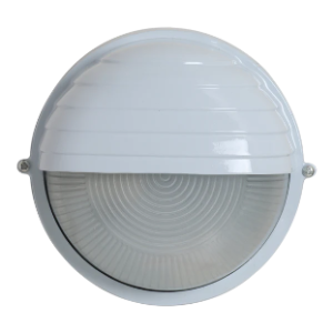 Round Eyelid Bulkhead, Large, White, 100W