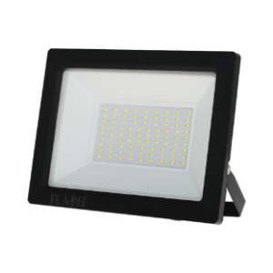 Slim SMD LED Floodlight, Aluminium, Black, 50W
