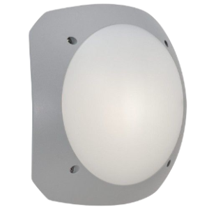Fumagalli Stucchi Bulkhead, Grey/Opal, Excl 1x E27 CFL or LED (max 160mm)