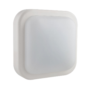 LED Bulkhead, Square, White, 14W