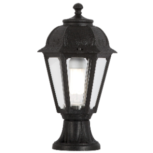 Fumagalli Mikrolot/Saba Pedestal, Black, Excluding 1x E27 CFL or LED (max 60W)