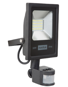 Led 20W Flood Light with Sensor, Black