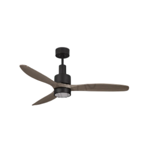 Interior Ceiling Fan with metal body and plywood blades, including remote control